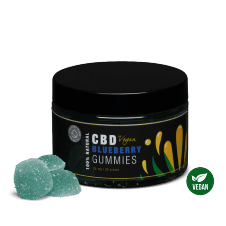 CBD-Vegan-Blueberry-Gummy-Bears-25mg-30pc Vegan